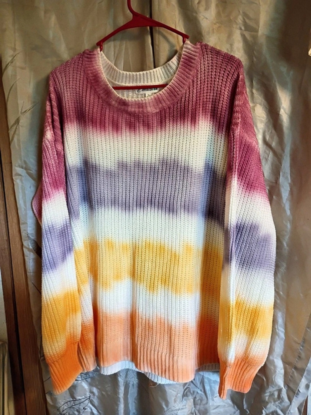 Macaron Pastel Ombre Knit Sweater